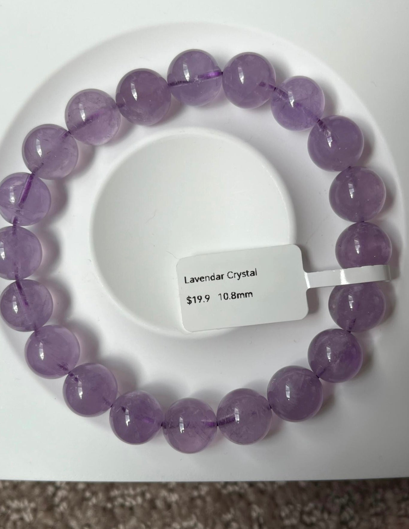 Lavender Crystal bracelet