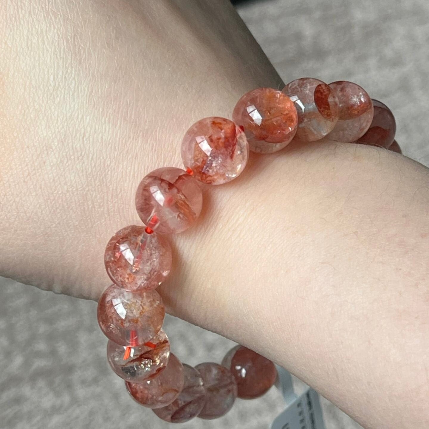 Red Hematoid Quartz bracelet